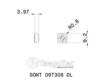 TaeguTec SOMT 09T308DL TT9080 10kpl