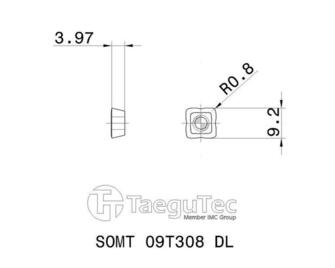 TaeguTec SOMT 09T308DL TT9080 10kpl