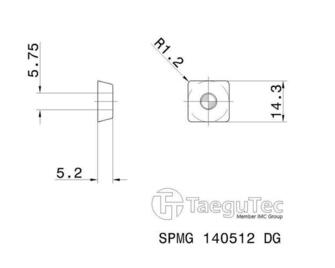 TaeguTec SPMG 140512DG TT8020 10kpl