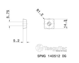TaeguTec SPMG 140512DG TT9030 10kpl