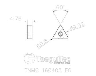 TaeguTec TNMG 160408FG CT3000 10kpl