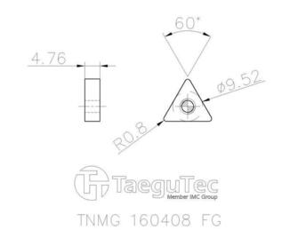TaeguTec TNMG 160408FG CT3000 10kpl