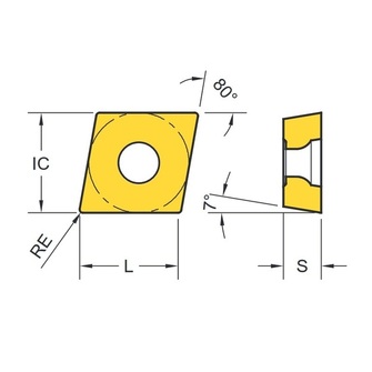 YG-1 CCMT060204-UG YG801 10kpl